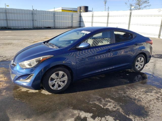 5NPDH4AE1GH729665 - 2016 HYUNDAI ELANTRA SE BLUE photo 1