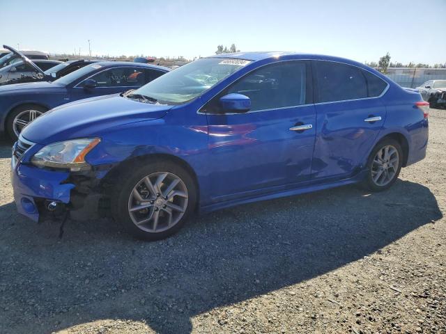 3N1AB7AP5EY275169 - 2014 NISSAN SENTRA S BLUE photo 1