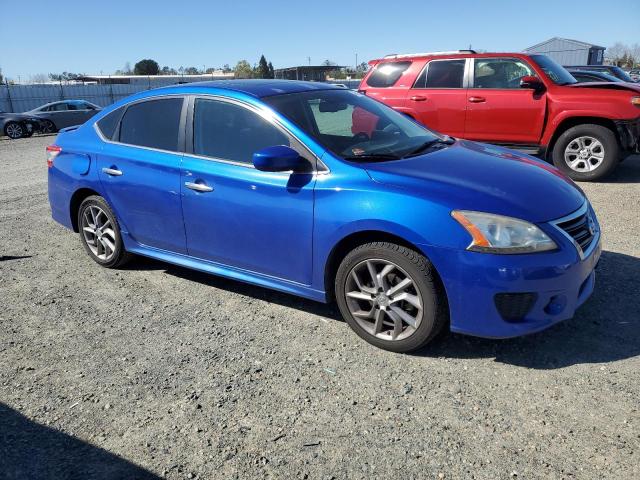 3N1AB7AP5EY275169 - 2014 NISSAN SENTRA S BLUE photo 4