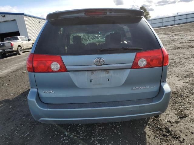 5TDZK22C18S179324 - 2008 TOYOTA SIENNA XLE BLUE photo 6