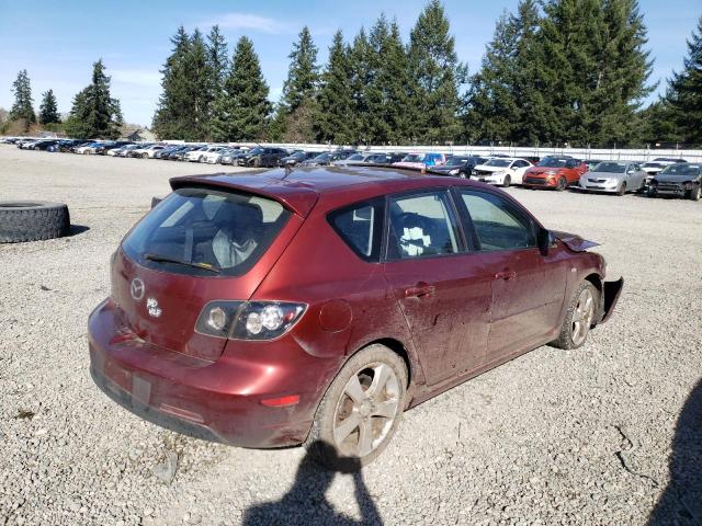 JM1BK343461495315 - 2006 MAZDA 3 HATCHBACK BURGUNDY photo 3