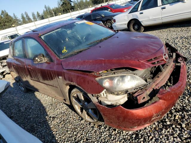 JM1BK343461495315 - 2006 MAZDA 3 HATCHBACK BURGUNDY photo 4