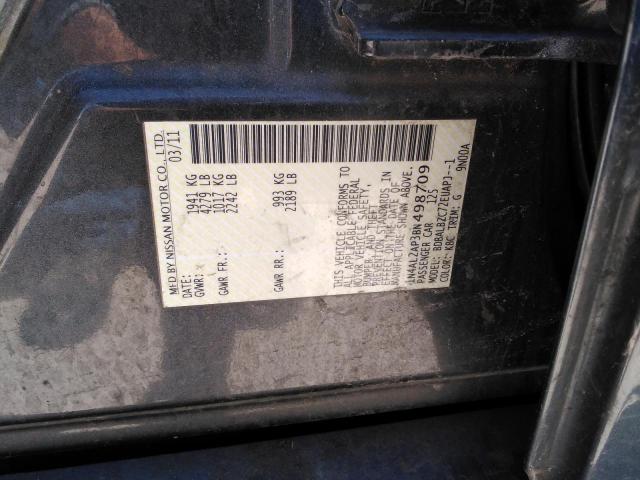 1N4AL2AP3BN498709 - 2011 NISSAN ALTIMA BASE GRAY photo 14