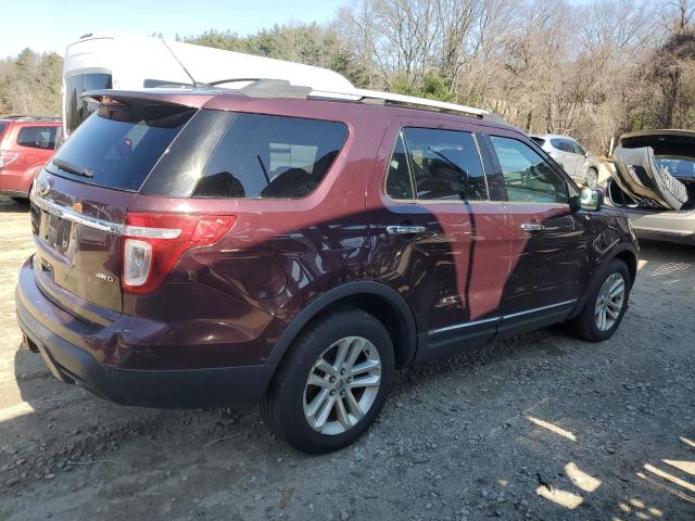 1FMHK8D85BGA61913 - 2011 FORD EXPLORER XLT BURGUNDY photo 3