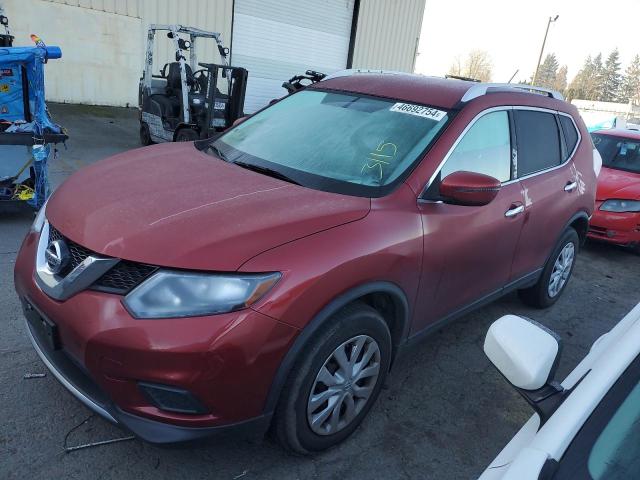 KNMAT2MV8GP634459 - 2016 NISSAN ROGUE S RED photo 1