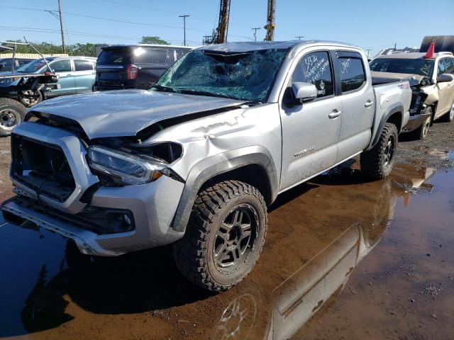 3TMCZ5AN5LM358688 - 2020 TOYOTA TACOMA DOUBLE CAB SILVER photo 1