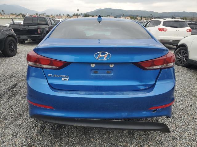 KMHD74LF0HU426873 - 2017 HYUNDAI ELANTRA SE BLUE photo 6