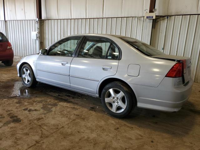 2HGES26855H534088 - 2005 HONDA CIVIC EX SILVER photo 2