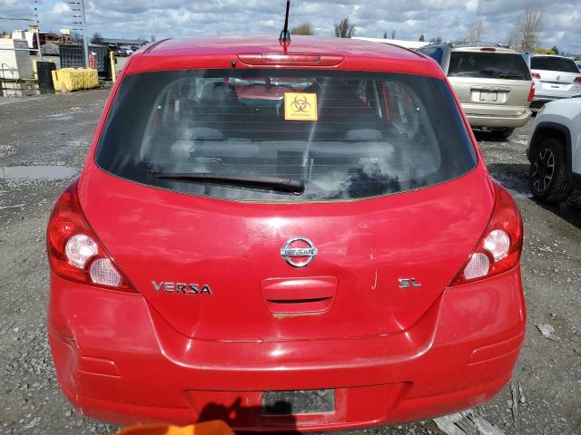 3N1BC13E08L394730 - 2008 NISSAN VERSA S RED photo 6