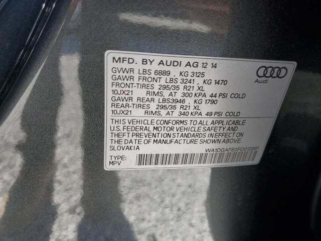 WA1DGAFE0FD012991 - 2015 AUDI Q7 PRESTIGE 灰色 照片 13