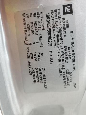 1GNDV23158D202900 - 2008 CHEVROLET UPLANDER LS 银色 照片 14