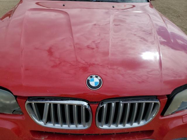 WBXPC93407WF21127 - 2007 BMW X3 3.0SI RED photo 12