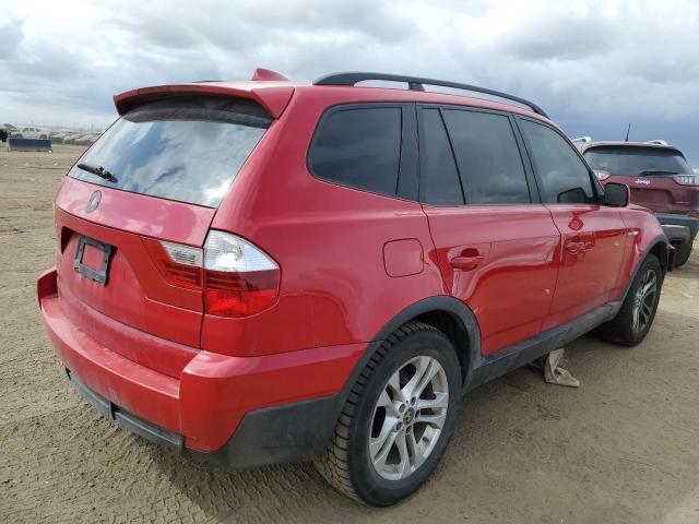 WBXPC93407WF21127 - 2007 BMW X3 3.0SI RED photo 3