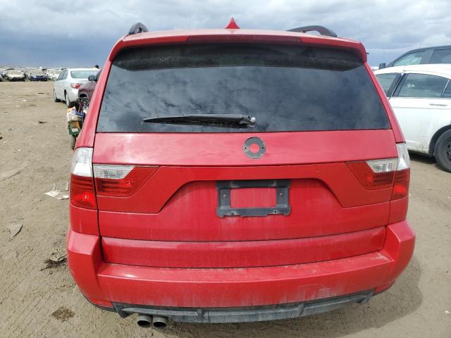 WBXPC93407WF21127 - 2007 BMW X3 3.0SI RED photo 6