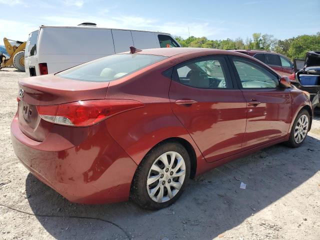 5NPDH4AE2DH204626 - 2013 HYUNDAI ELANTRA GLS RED photo 3