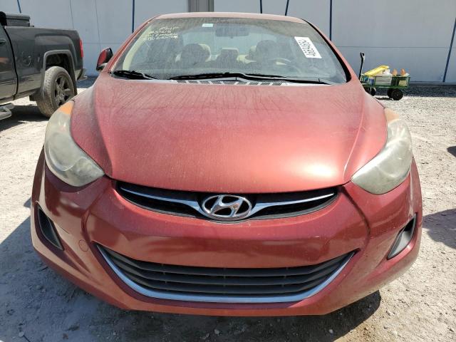 5NPDH4AE2DH204626 - 2013 HYUNDAI ELANTRA GLS RED photo 5