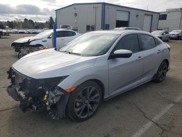 SHHFK7H94HU219264 - 2017 HONDA CIVIC SPORT TOURING SILVER photo 1