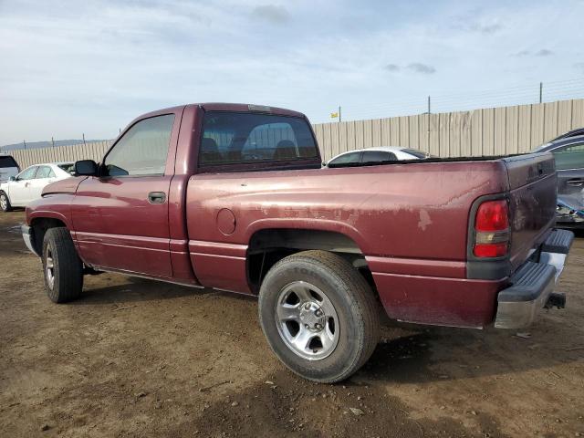 1B7HC16X91S146827 - 2001 DODGE RAM 1500 BURGUNDY photo 2