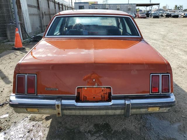 1G3GM51Y5HR309264 - 1987 OLDSMOBILE CUTLASS SU BROUGHAM ORANGE photo 6