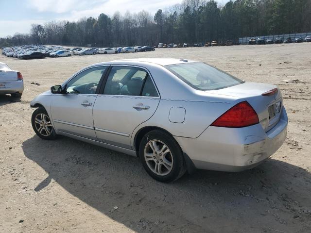 1HGCM56767A105859 - 2007 HONDA ACCORD EX SILVER photo 2