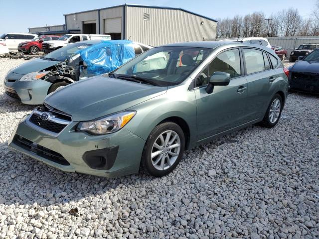 JF1GPAC60EG325784 - 2014 SUBARU IMPREZA PREMIUM GREEN photo 1