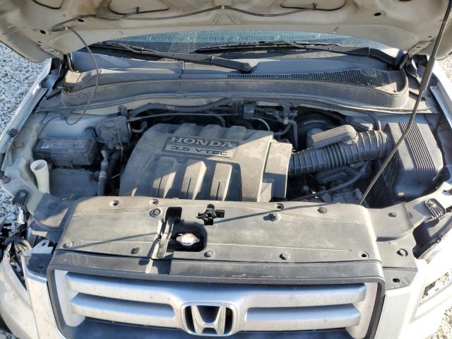 5FNYF18508B037666 - 2008 HONDA PILOT EXL SILVER photo 12