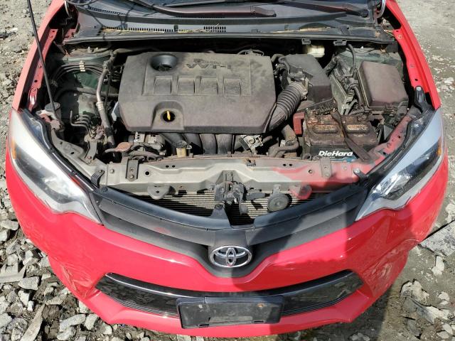 2T1BURHE6FC326143 - 2015 TOYOTA COROLLA L RED photo 11