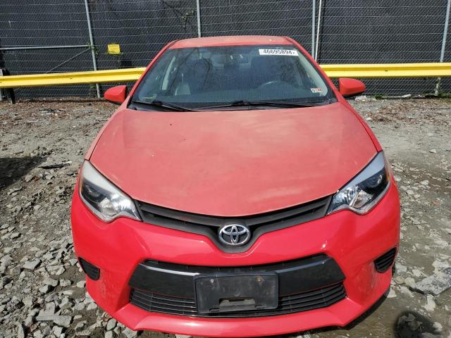 2T1BURHE6FC326143 - 2015 TOYOTA COROLLA L RED photo 5