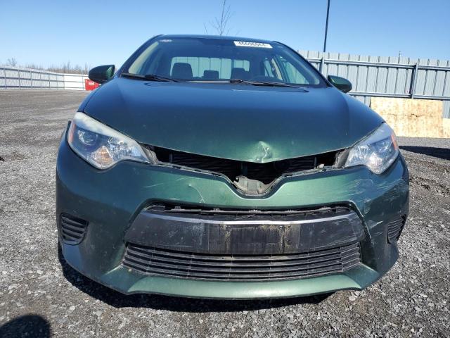 2T1BURHE8FC256404 - 2015 TOYOTA COROLLA L GREEN photo 5