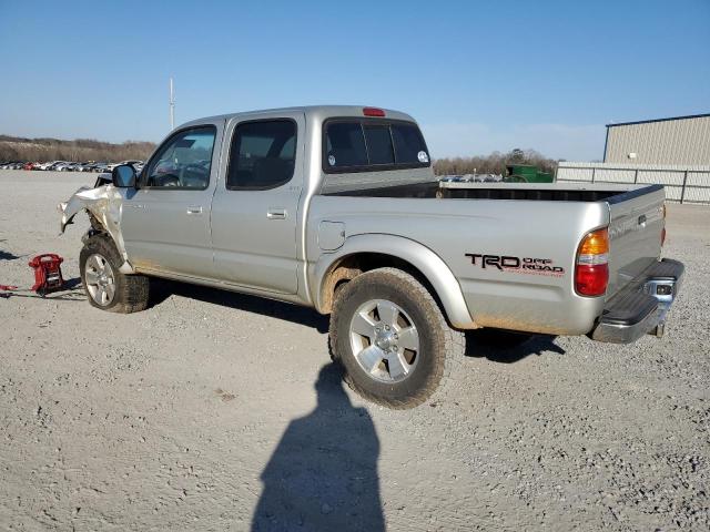 5TEGN92N22Z129356 - 2002 TOYOTA TACOMA DOUBLE CAB PRERUNNER SILVER photo 2