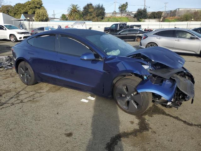 5YJ3E1EA4PF639032 - 2023 TESLA MODEL 3 BLUE photo 4