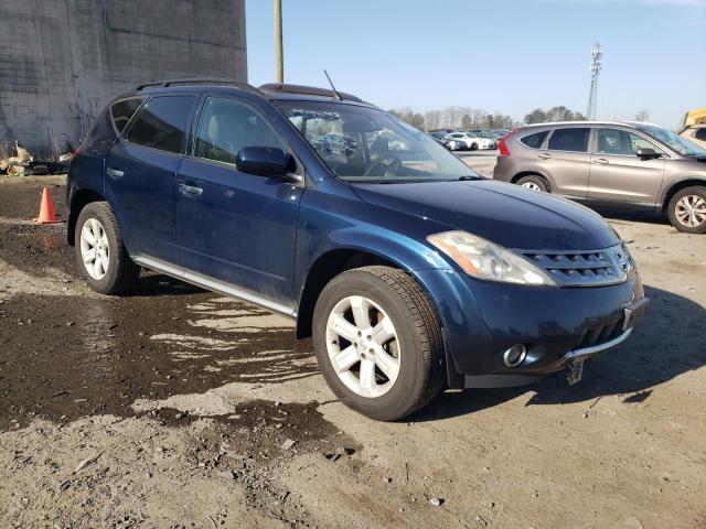 JN8AZ08W06W550313 - 2006 NISSAN MURANO SL BLUE photo 4