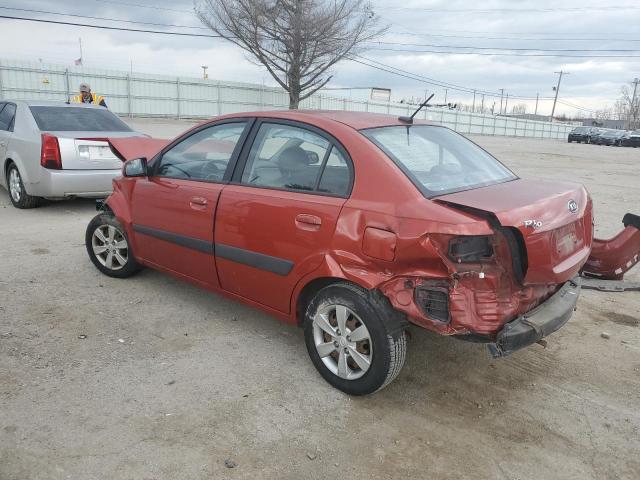 KNADE223X96526178 - 2009 KIA RIO BASE RED photo 2