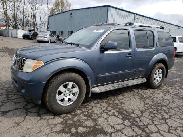 5N1AR18U95C758914 - 2005 NISSAN PATHFINDER LE BLUE photo 1