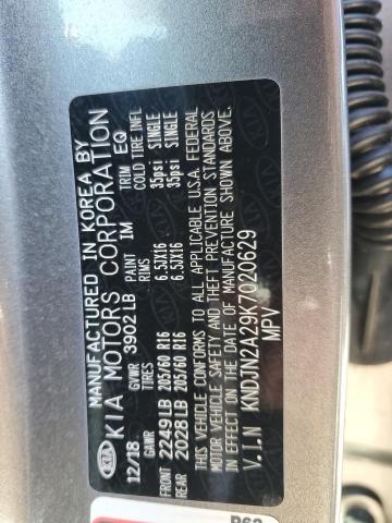 KNDJN2A29K7020629 - 2019 KIA SOUL GRAY photo 14