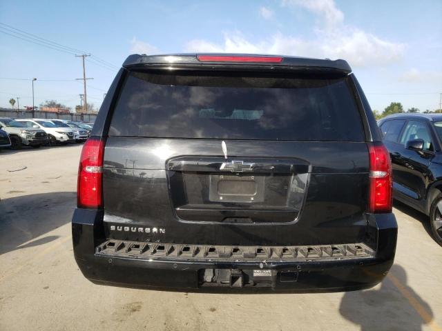 1GNSCHKC0GR206552 - 2016 CHEVROLET SUBURBAN C1500 LT BLACK photo 6