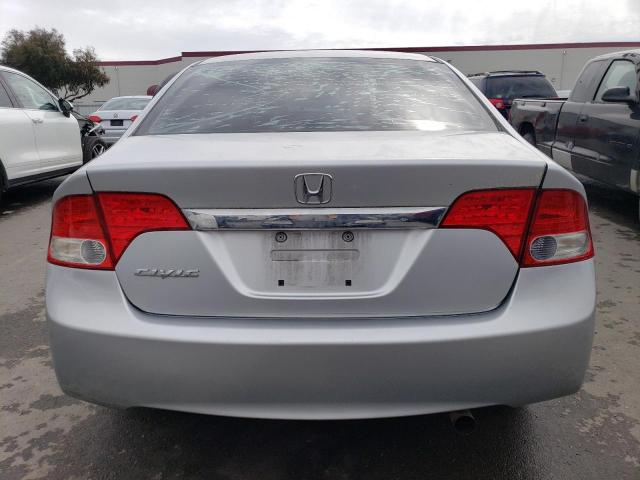 19XFA16829E036402 - 2009 HONDA CIVIC EX SILVER photo 6