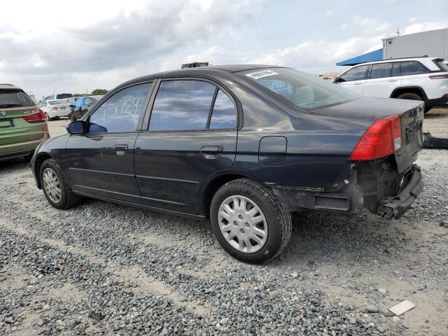 2HGES16545H599062 - 2005 HONDA CIVIC LX BLACK photo 2