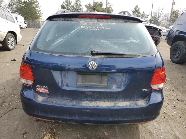 3VWPL7AJ0CM668532 - 2012 VOLKSWAGEN JETTA TDI BLUE photo 6