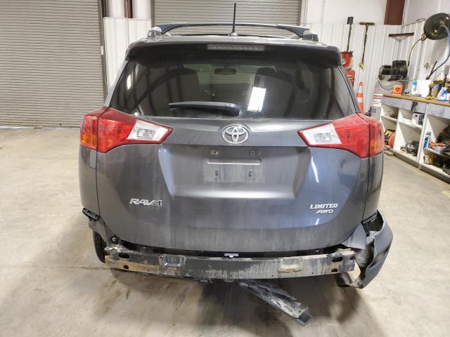 2T3DFREV8EW217629 - 2014 TOYOTA RAV4 LIMITED CHARCOAL photo 6