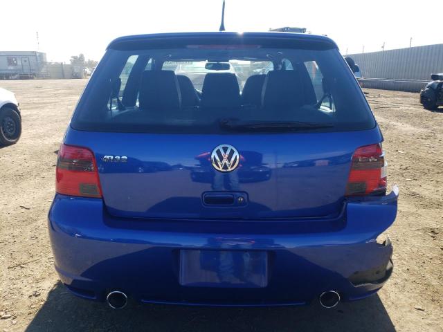 WVWKG61J24D132660 - 2004 VOLKSWAGEN R32 BLUE photo 6