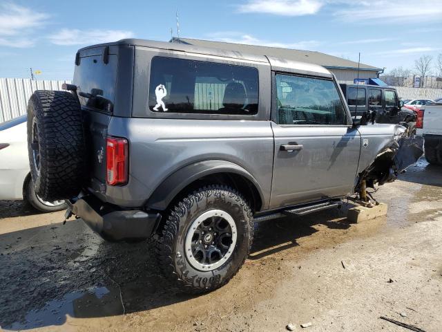 1FMDE5CH2PLC18267 - 2023 FORD BRONCO BASE GRAY photo 3