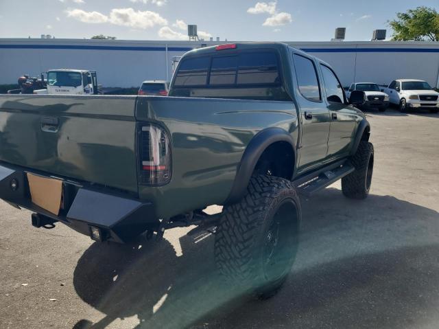 5TEGN92N03Z218506 - 2003 TOYOTA TACOMA DOUBLE CAB PRERUNNER GREEN photo 4