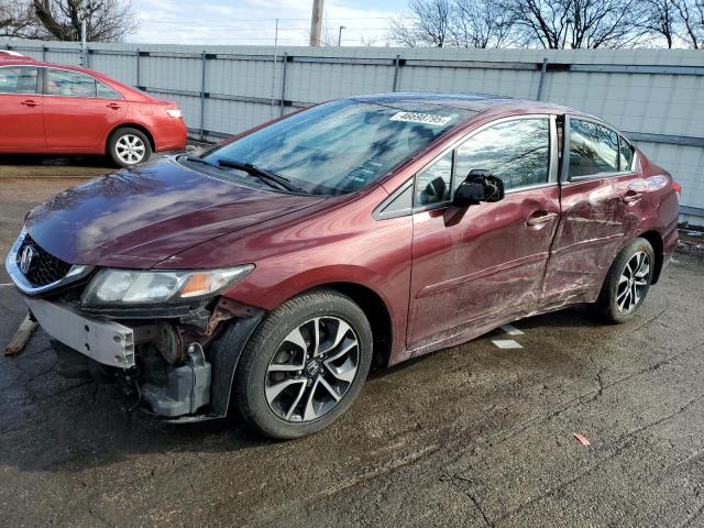 19XFB2F93DE068361 - 2013 HONDA CIVIC EXL MAROON photo 1