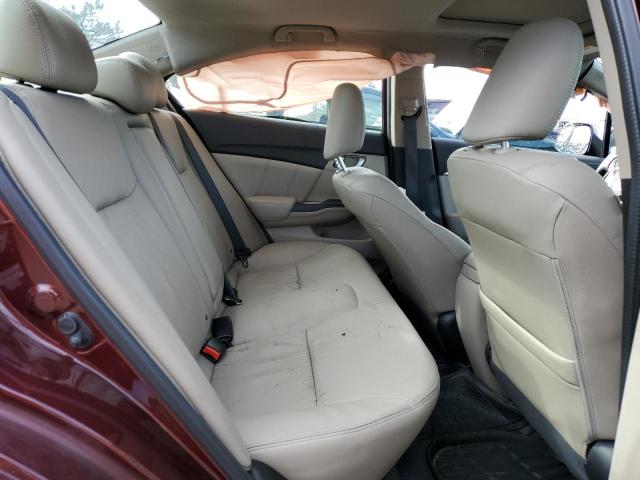 19XFB2F93DE068361 - 2013 HONDA CIVIC EXL MAROON photo 10
