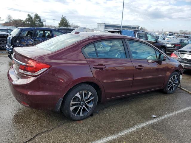 19XFB2F93DE068361 - 2013 HONDA CIVIC EXL MAROON photo 3