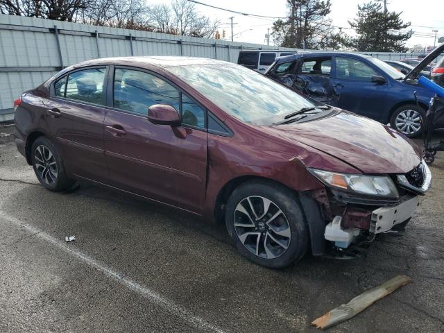 19XFB2F93DE068361 - 2013 HONDA CIVIC EXL MAROON photo 4