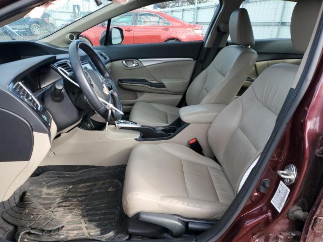 19XFB2F93DE068361 - 2013 HONDA CIVIC EXL MAROON photo 7