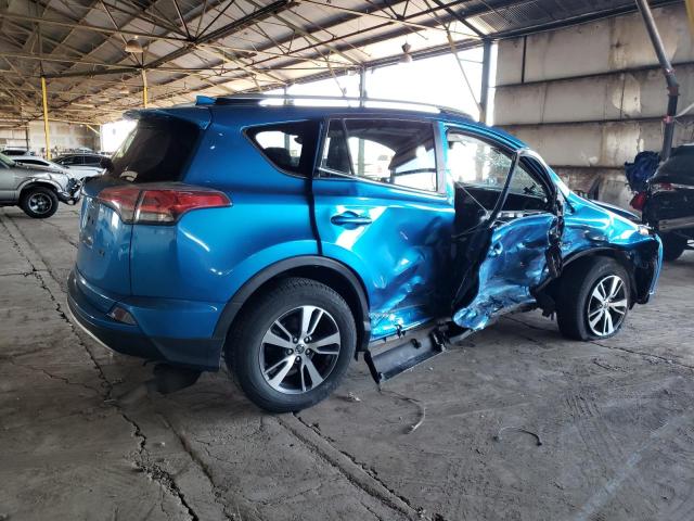 JTMWFREV1GJ100548 - 2016 TOYOTA RAV4 XLE BLUE photo 3