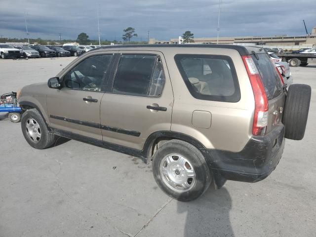 JHLRD78586C013156 - 2006 HONDA CR-V LX TAN photo 2